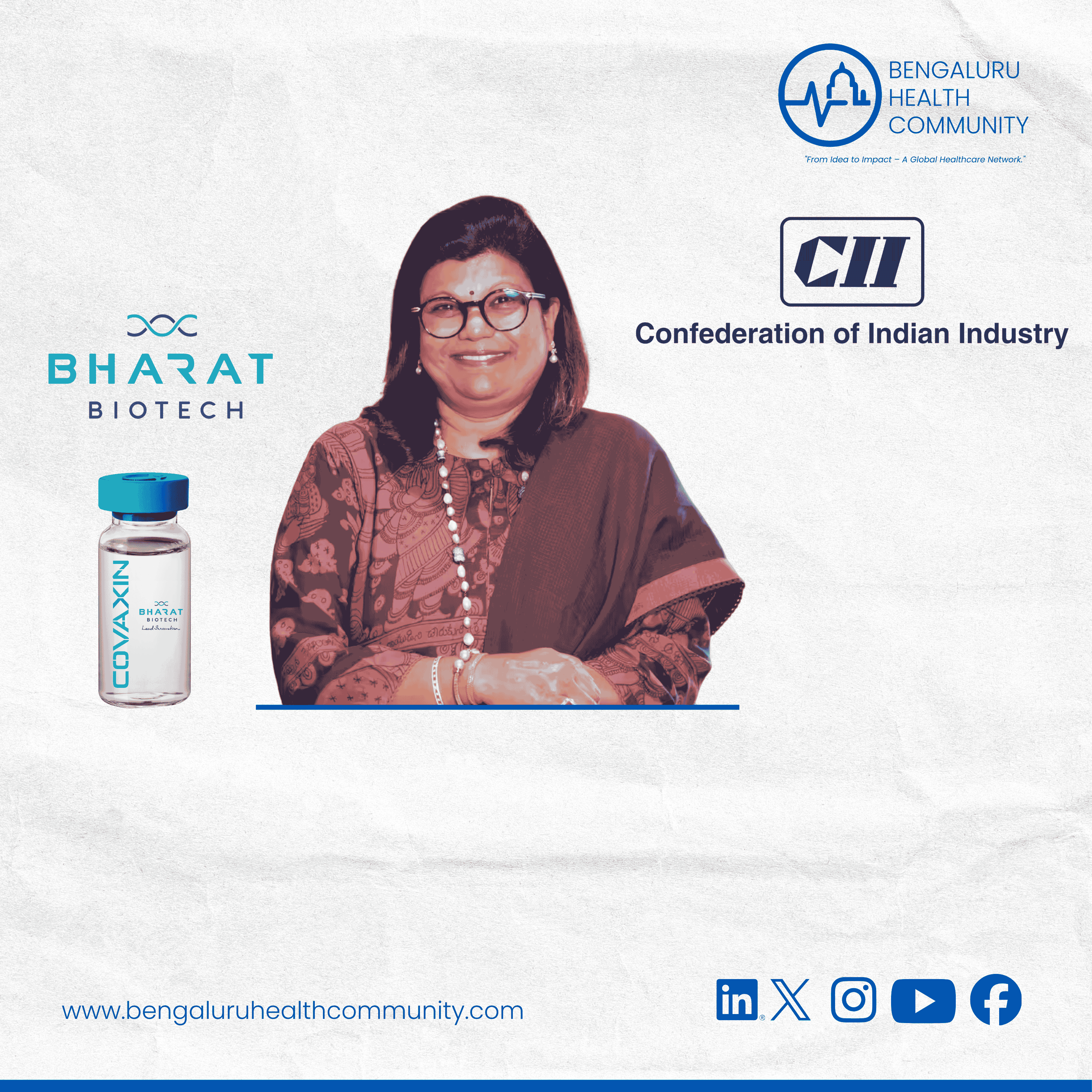 Mustafa Shariff, Editor in Chief — Dr Suchitra K Ella — Co-Founder of Bharat Biotech — Has Been Named CII President-Designate for 2026-27. A Healthcare Leader at the Head of Indian Industry.