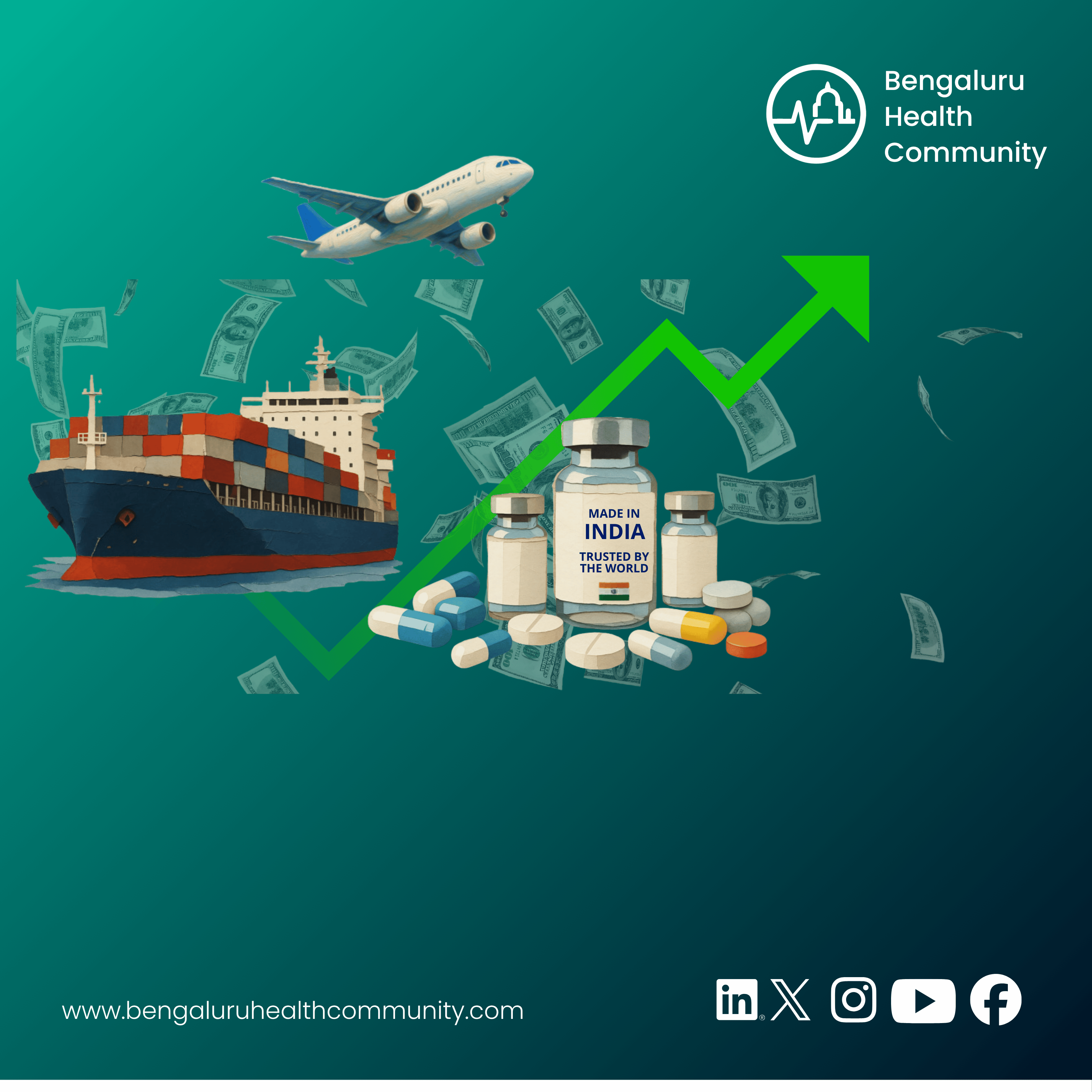 Mustafa Shariff, Editor in Chief — India's Pharma Exports Hit Rs 2.86 Lakh Crore ($31 Billion) in FY26 — Despite Operation Epic Fury, India Grew. That Is the Story.