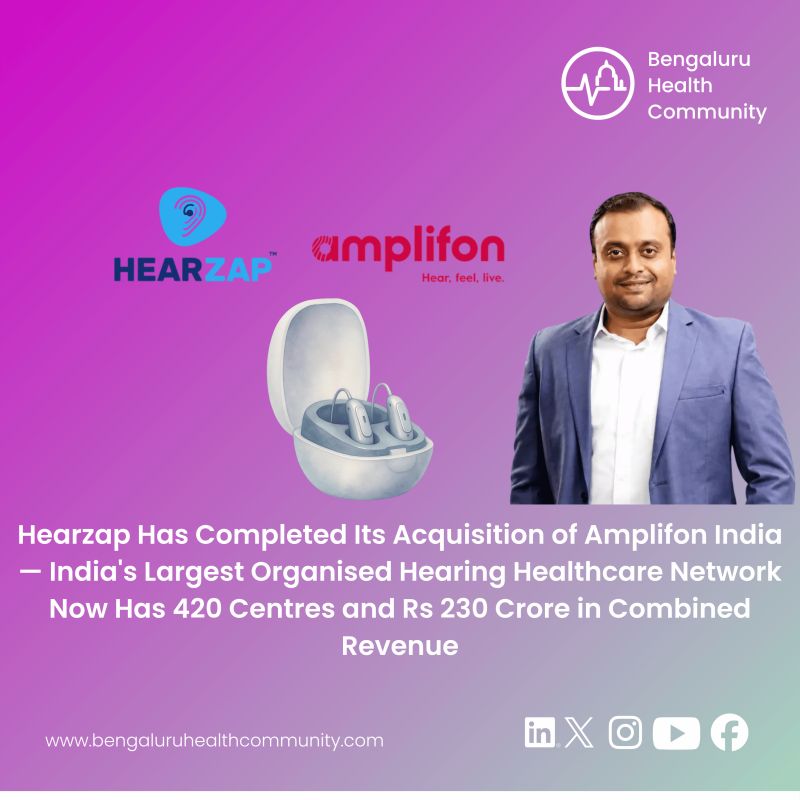 Mustafa Shariff, Editor in Chief — Hearzap Has Completed Its Acquisition of Amplifon India — India's Largest Organised Hearing Healthcare Network Now Has 420 Centres and Rs 230 Crore in Combined Revenue