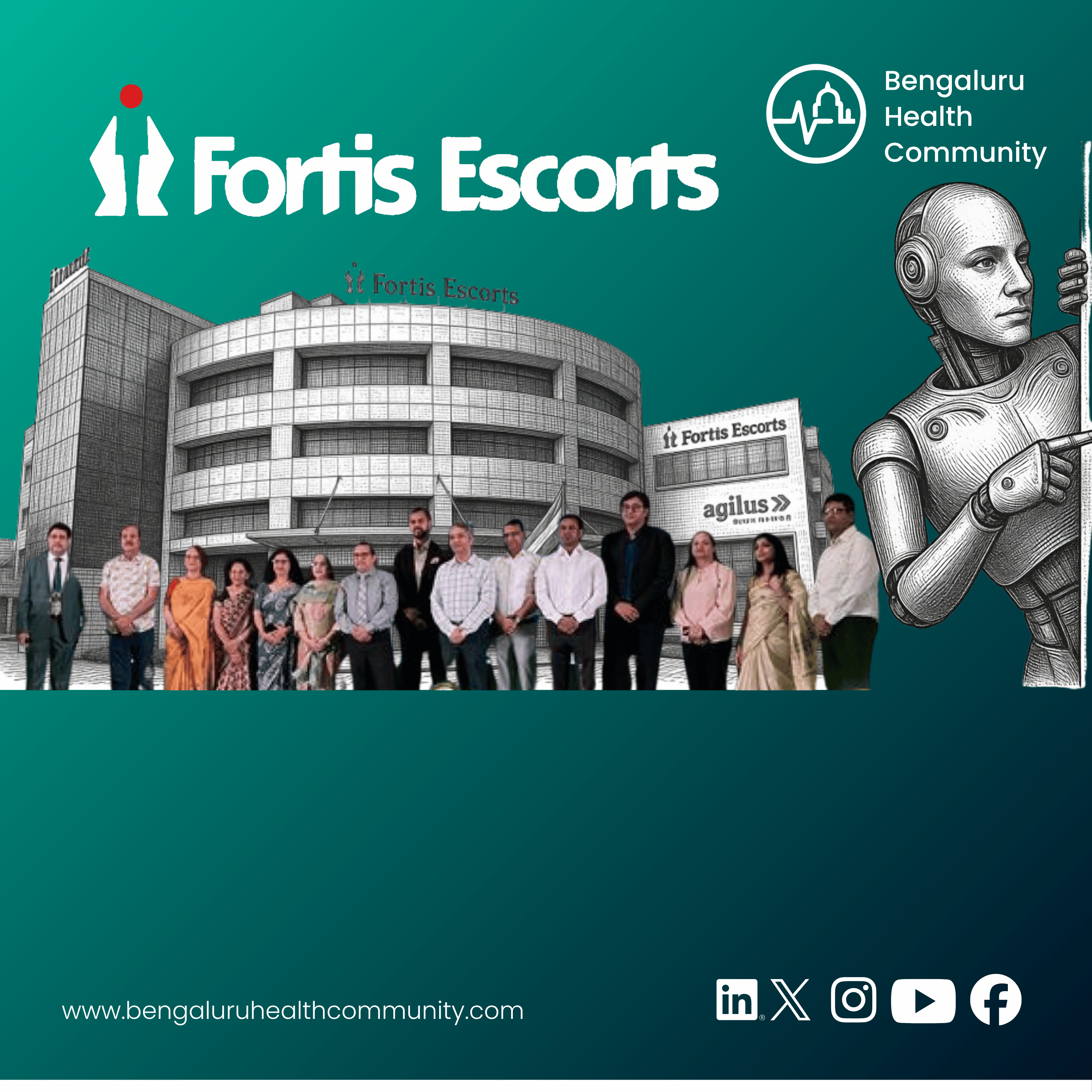 Darshan S, Editor — Fortis Escorts Faridabad Has Opened the Region's First Integrated Institute of Robotic Surgery — Seven Specialties Under One Roof