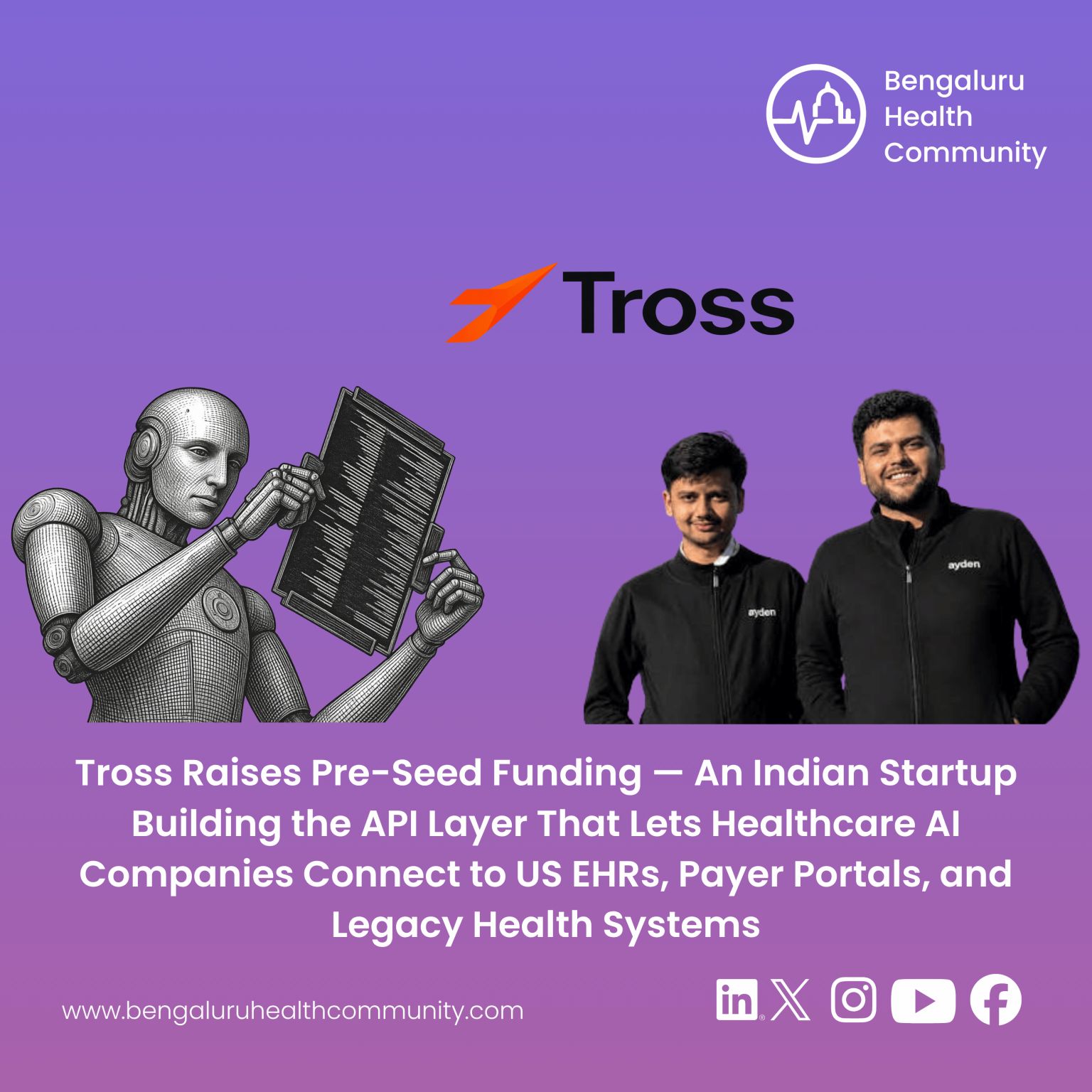 Mustafa Shariff, Editor in Chief — Tross Raises Pre-Seed Funding — An Indian Startup Building the API Layer That Lets Healthcare AI Companies Connect to US EHRs, Payer Portals, and Legacy Health Systems