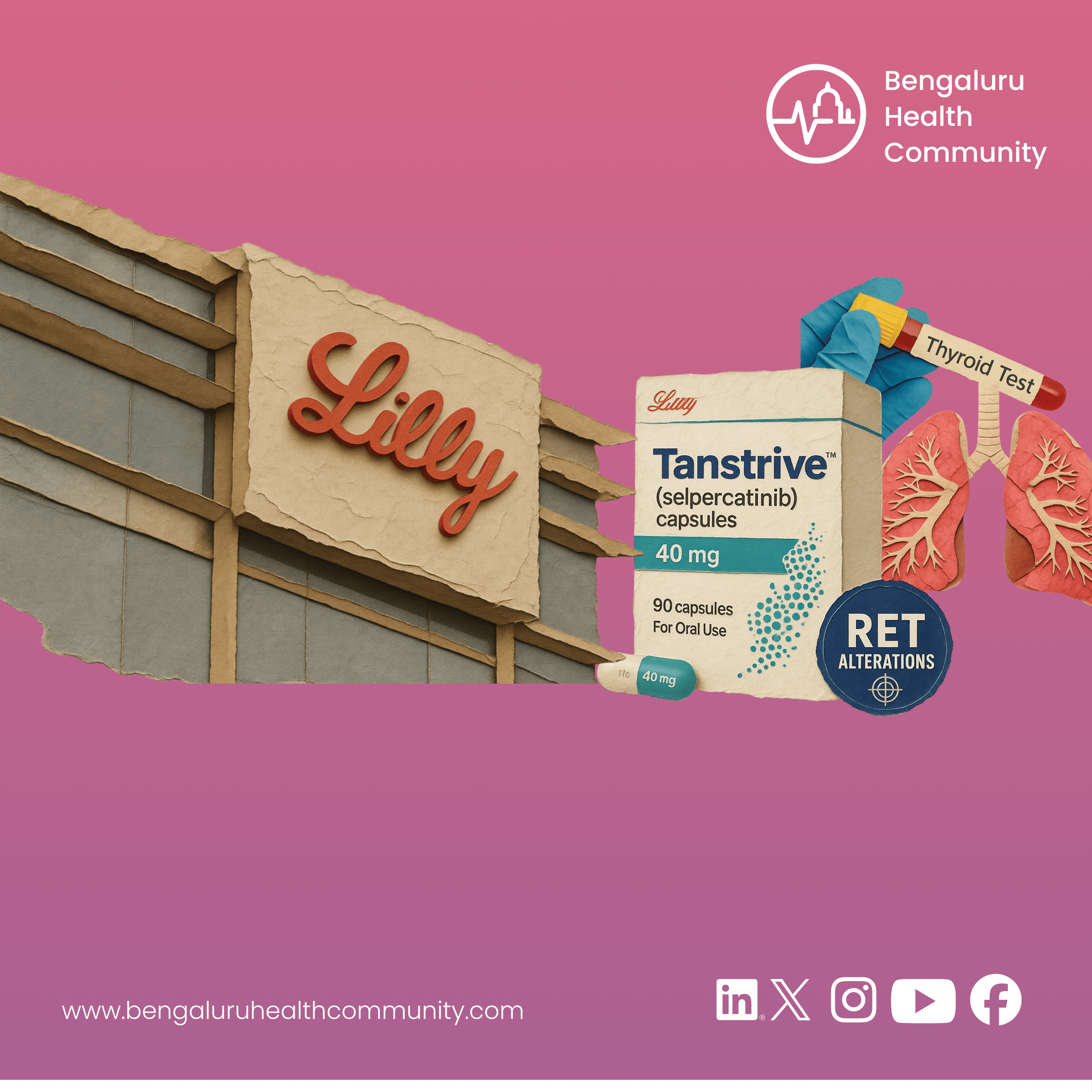 Darshan S, Editor — Eli Lilly Has Launched Tanstrive in India — The Country's First Selective RET Inhibitor for Lung, Thyroid, and Other Cancers With RET Gene Alterations