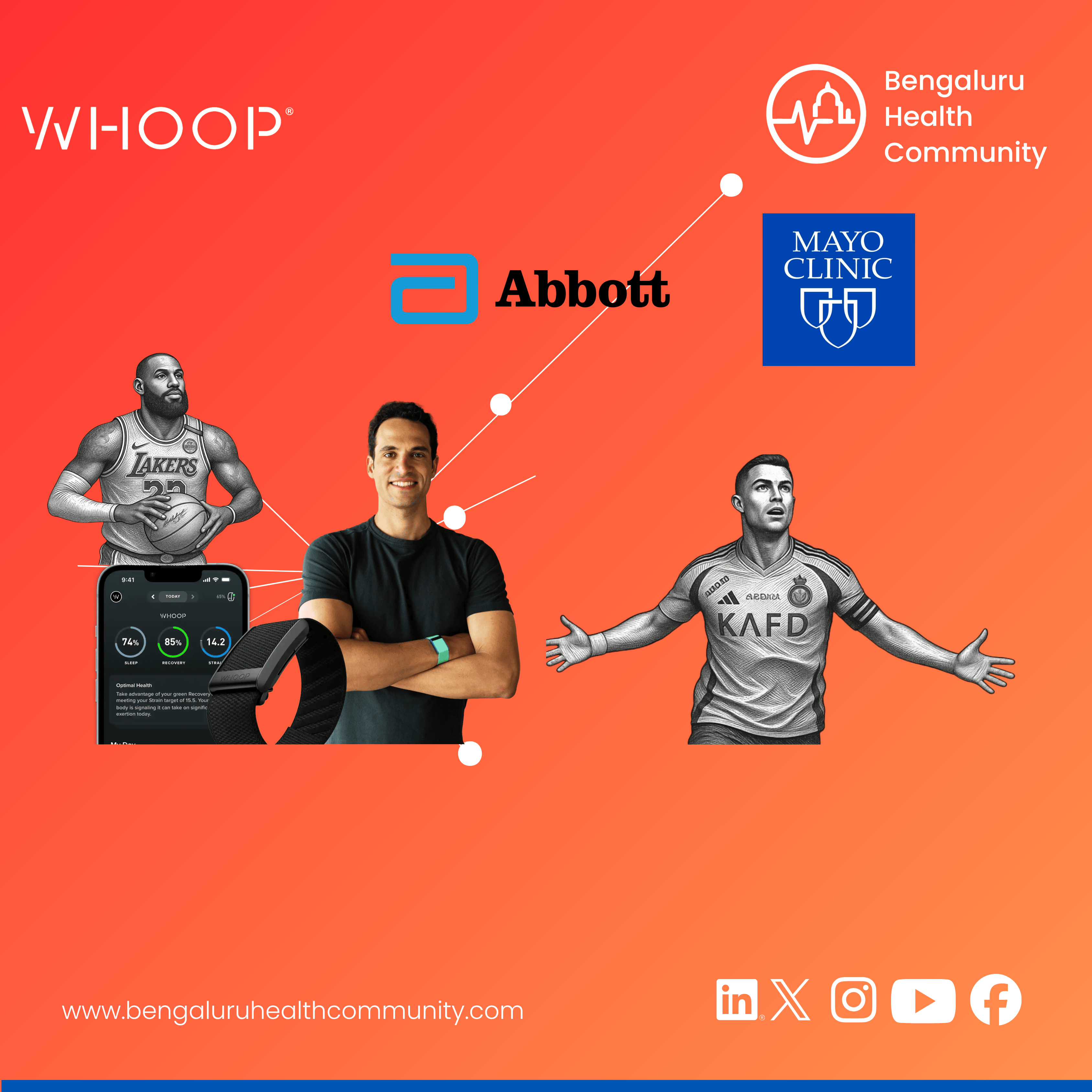 BHC, Editor in Chief — WHOOP Raises $575M at $10.1 Billion Valuation — And the Investors Include Abbott, Mayo Clinic, Cristiano Ronaldo, and LeBron James